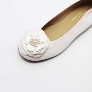 Flor blanco clip zapatos Paris Flor blanco clip zapatos Paris
